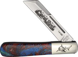 Bear & Son Barlow Coral Reef Folding Knife 4" Closed