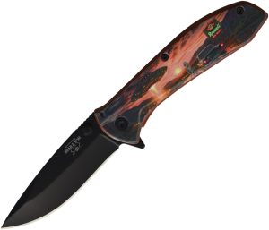 Bear & Son Framelock A/O Alien Roswell 2.88" Folding Knife