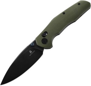 Bestech Knives Ronan B-Lock Folding Knife OD Green G10 3.25" Stonewash