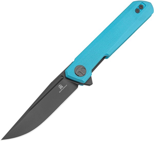 BTKMK03L Bestech Knives Mini Dundee Linerlock Folding Knife Light Blue G10