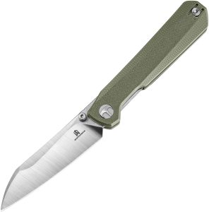 Bestech Knives Bestechman Curvee Linerlock 3.38" Green G10 Folding Knife