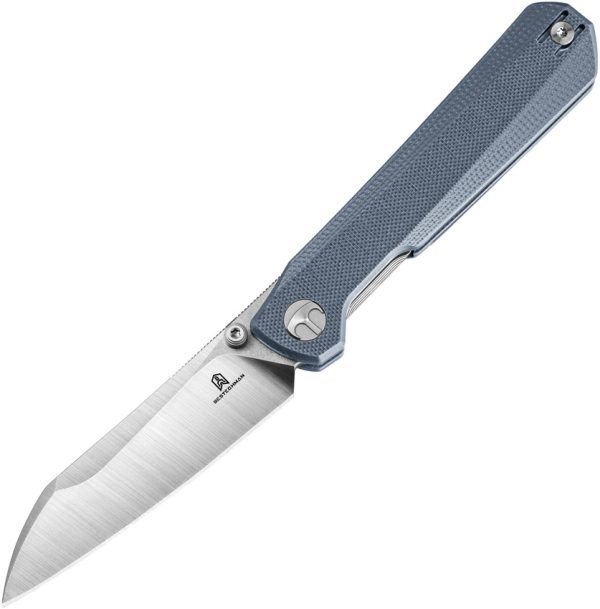 Bestech Bestechman Curvee Linerlock Folding Knife 3.38" Blue G10