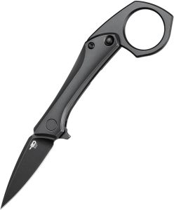 Bestech Knives Duci Framelock Folding Knife BlackWash Titanium 2in CPM-20CV