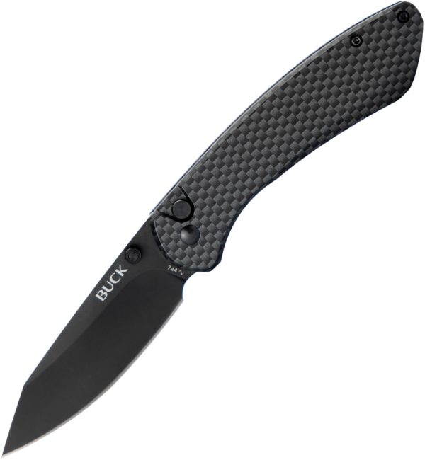Buck Sovereign Button Lock Folding Knife CF Carbon Fiber 3.25"