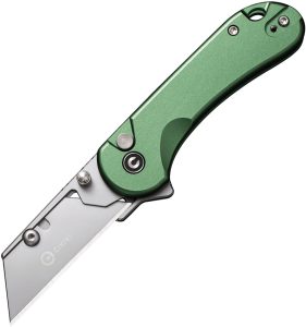 Civivi Elementum Utility Button Lock Folding Knife Green Aluminum