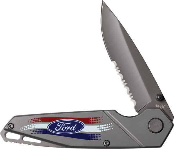 Case Cutlery Ford Tec X Linerlock Folding Knife Gray Titanium 3.5"