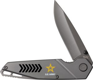 CA15078 Case Cutlery U.S. Army Tec X Linerlock Gray Titanium 3.5in Folding Knife