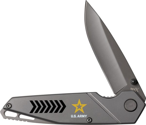 Case Cutlery U.S. Army Tec X Linerlock Gray Titanium 3.5in Folding Knife
