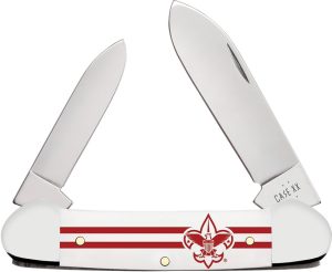 CA18140 Case Cutlery Scouting America Canoe Red and White Folding Knife