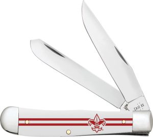 CA18141 Case Cutlery Scouting America Trapper Folding Knife Red and White