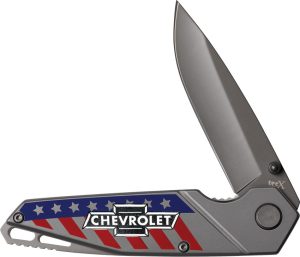 CA33719 Case Cutlery Chevrolet Tec X Linerlock Folding Knife Gray