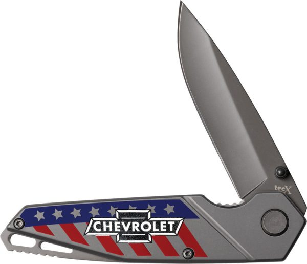 Case Cutlery Chevrolet Tec X Linerlock Folding Knife Gray