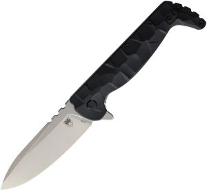 Cobratec Kingpin Framelock Black G10/Ti 3.5" Stonewash