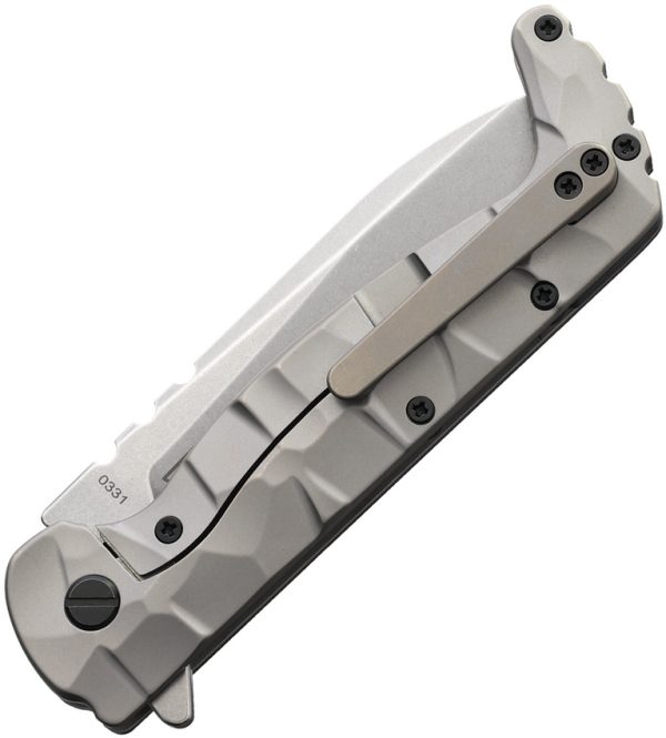 Cobratec Kingpin Framelock Black G10/Ti 3.5" Stonewash
