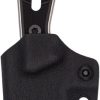 CBTLSKBLKSSW_3 Cobratec Landshark Fixed Blade Knife 3.38in VG-10 Black G10