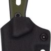 Cobratec Landshark Fixed Blade Knife 3.38" VG-10 OD Green G10
