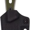 CBTLSKODGSSW_3 Cobratec Landshark Fixed Blade OD Green 3.38" Stonewash VG-10