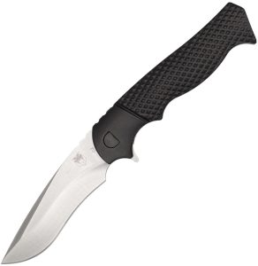 Cobratec Knives Vandal Linerlock Assisted Opening Black Aluminum 3.63"