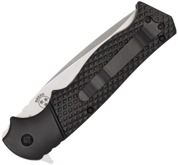 Cobratec Knives Vandal Linerlock Assisted Opening Black Aluminum 3.63"