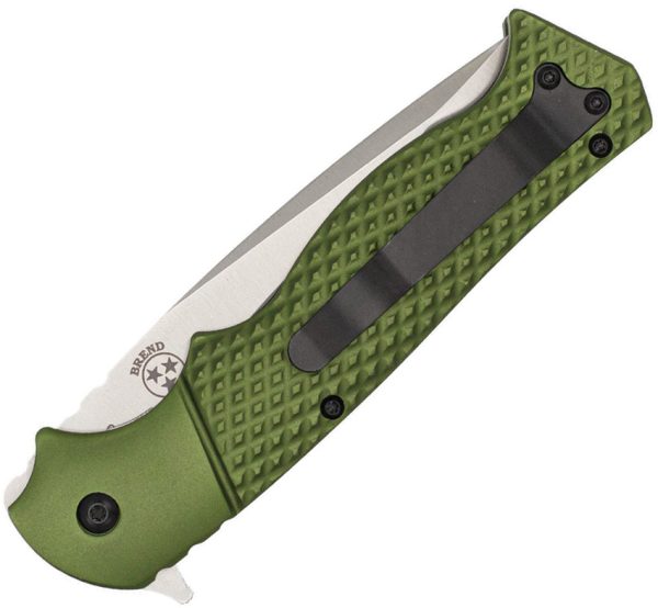 Cobratec Knives Vandal Linerlock Assisted Opening OD Green Kukri Folding Knife