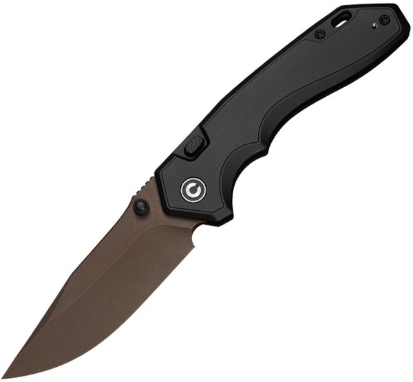 Civivi Elite Brova Top Linerlock Folding Knife 3.38" CPM S35VN Black