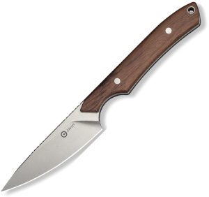 Civivi High Grass Field Knife 3" 14C28N Stonewash Brown Wood Fixed Blade