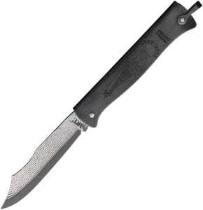 Douk-Douk Folding Knife 3.25" Damascus Clip Point Stonewash