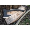 DRK35551_4 APOC Barrens Pack Axe 6.25" Black Spring Steel Head w/ Sheath