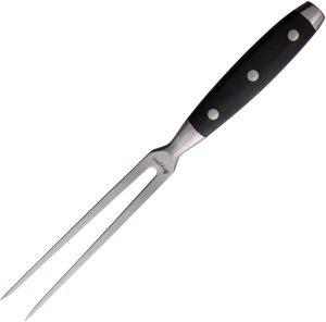 6" Stainless Tines Fork with Black Wood Handle