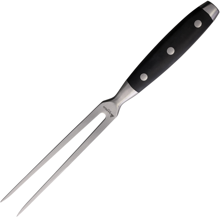 6" Stainless Tines Fork with Black Wood Handle
