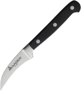 Bird Knife 8" Fixed Blade Satin Stainless Ebony Wood Handle