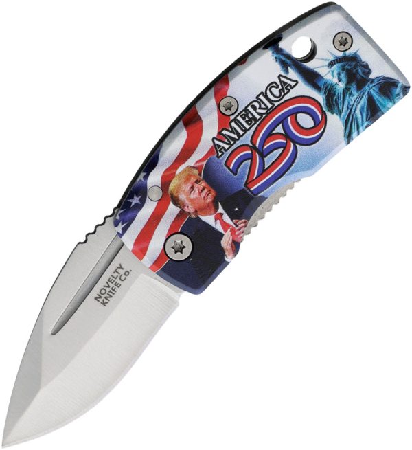 Novelty Cutlery Money Clip Framelock Folding Knife 1.5" Satin Stainless