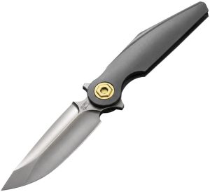 Rike Knife Viper 3 Framelock Dark Gray Titanium Folding Knife