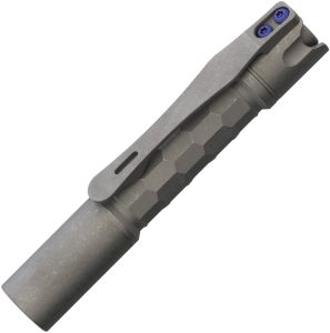 ReyLight Pineapple Mini Flashlight Titanium Stonewash Crystal