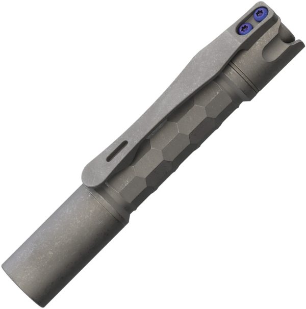 ReyLight Pineapple Mini Flashlight Titanium Stonewash Crystal