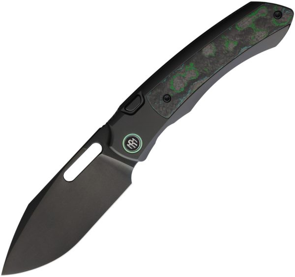 Remette Orca Button Framelock Folding Knife Kelp Bed Carbon Fiber M390