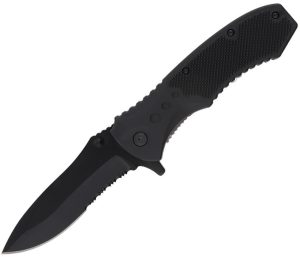 S-TEC ABS Folding Knife 3.63" Blade Linerlock Black