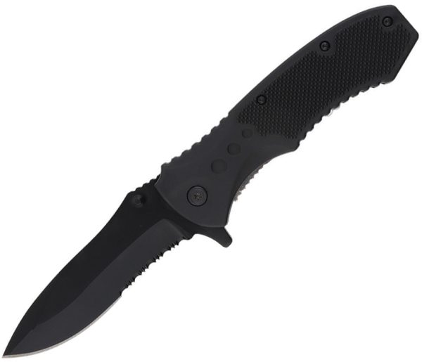 S-TEC ABS Folding Knife 3.63" Blade Linerlock Black