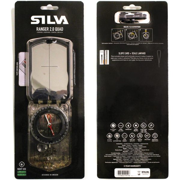 Silva Ranger 2.0 Quad Compass with Sighting Mirror