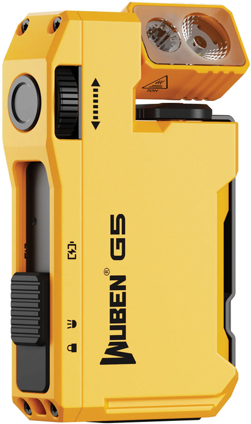 WUBEN G5 Rechargeable EDC Light Yellow 400 Lumens